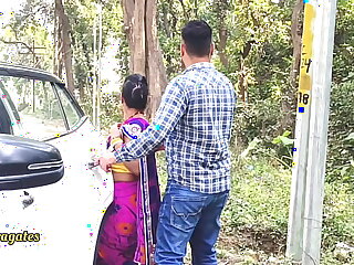 Raveena75 fulminous their way Desi Family Fuck-fest - Step-father fulminous his stepdaughter-in-law from the village for some grubby joy!