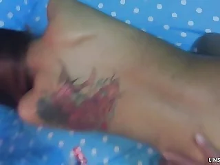 Fuck asian tattoo mega-slut in doggie