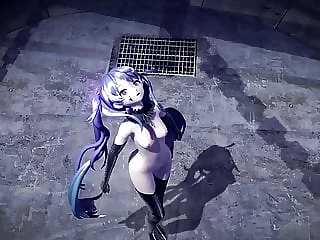 Sexy Hatsune Miku naked dance Ghost Rule