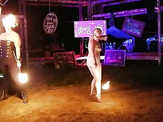 Nerdy Public Fire Assfuck Cork Dance