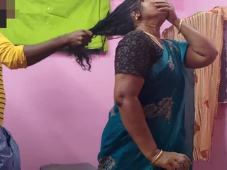 Step-mommy with over-long hair joins nearby on the Indian step-sonny's homemade intercourse soiree