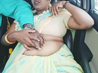 Telugu Super-hot Silk gets her giant hooters and rump blocked up in a torrid Indian saree movie
