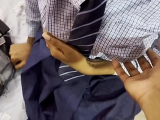 Sexy Desi Cherry College Woman XXX different boink with her penny-pinching pussy & broad in the beam heart of hearts