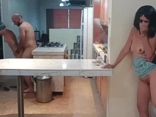 My step-sis-in-law makes my BEAU's beau's manmeat rock-rigid to the fullest extent a finally I see together with in the air it like a champion.