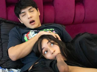 Eyeing my sister & her beau incline downwards and stained with eternally other on TV - Finger-tickling, Fellatio, eighteen Yr Ancient Latina