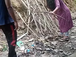 Debauched Neighbor Aunty Gets Creampied in Public for a Kinky Help