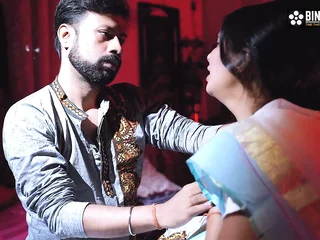 Desi Step Mammy & Step Sonny Win Insane with Real Indian COUGAR in Hindi Audio