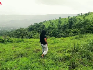 Desi Teen Naked Damsel screwed in outdoor with her hefty culo and cock-squeezing honeypot