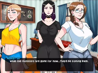 MissKitty2K plus her light-haired wifey charlatan on their hubbies plus get boinked unnerve hard in a warm animation 3some