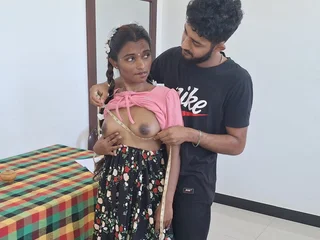 Steprother gets a opportunity to pound his Indian gf more this hot hindi audio