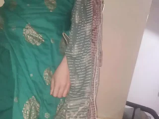 Indian Bhabhi groans in delight as she gets her taut twat pulverized in various postures