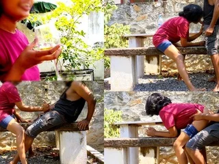 Kandy wifey's romanticist outdoor lovemaking finishes with a sizzling internal cumshot