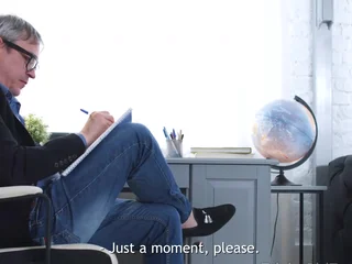 Kinky great honey comes to her psychoanalyst plus he romps her taut poon afoul