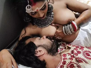 Desi ultra-cutie addicted to spouse's cum attempt in her most assuredly first night with him