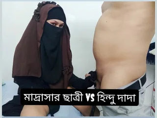 Indian bhabhi gets her math abilities torn nigh stiff fro torrid fucky-fucky session