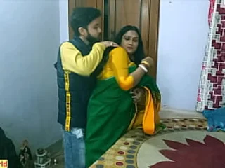 Desi MILF Tdipayan & Indian friend Krishna hook up for steamy Indian carnal knowledge tape give big boobs and hot orgasms