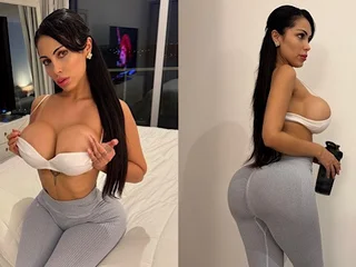 Step-sis Teases Step-brother with her real humungous hooter-sling-stuffers in steaming rubdown avidity