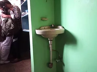 Desi schoolgirl gets her cock-squeezing contraband nailed unconnected with a super-hot academe