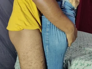 Stepbro Law nails Giant Funbags Desi Bhabhi roughly jeans & creampies her meaty cookhouse