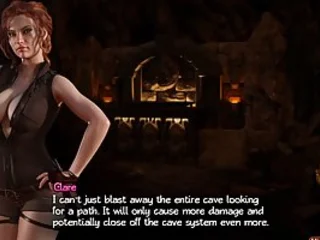 Smoking molten ginger-haired animated girl gets boobs sucked