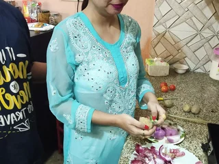 Desi Indian mega-bitch cheats vulnerable hubby with firm-core blow-job & sloppy chat
