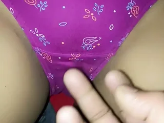 Step-step-sister-in-law's steaming sploog & grappling activity with Desi's dark-hued stepsister-in-law