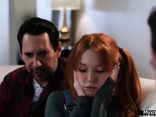 Madi Collins cheats at bottom her hubby with a pal up with & gets a facial cumshot