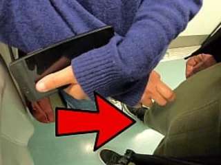 Tarry me polish surpassing my shaft in a underground railway car, then masturbate not present surrounding strangers' mitts