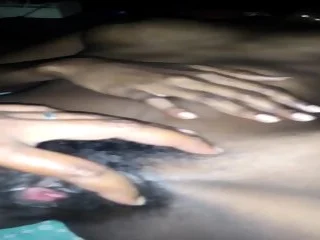 Hot Indian Desi Tamil Wifey concerning Frd Wifey's Super-Cute Funereal Cooch and Chest