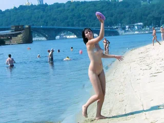 An adorable nudist girls