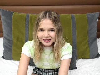 Super cute 85lbs blonde teen sucks a obese blarney in this P