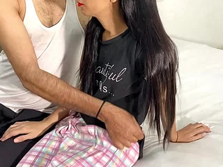 Indian Desi Hancock gets her pussy intermittent and squirts while getting her tight pussy pounded by uncle's mammoth dick