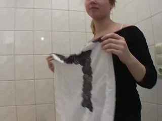 Kitchen sexcapade near Honey, a German amateur babe getting her pussy drilled in wild passionate action