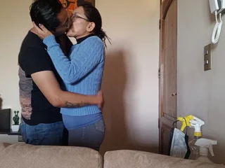 Look forward Hot MILF stepson get naughty while stepmom added to husband are abroad