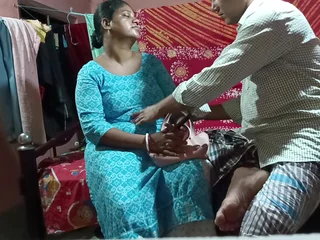 Sexy 18-year-old Indian MILF gets laid in hot roleplay anent old man