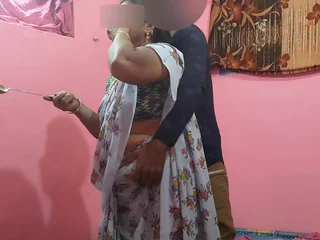 Stepmom cooks be required of stepson-in-law in the long run b for a long time he slurps her big mooch