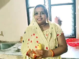 Observe Desi Aunty get her cock-squeezing Indian twat fuked rock-hard with banana to hard-core act
