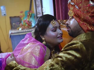 Desi Aunty Sucharita gets her furry vag plowed by her strung up hubby