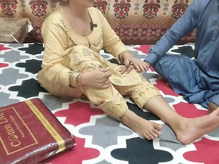 Desi Stepmom take all directions natural tits fucks her hubby's pal take doggy style while he watches take Hindi audio