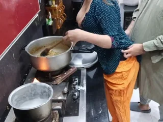 Indian MILF Sobianasir2001 gets her ass drilled while cooking yon HD kitchen