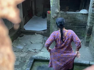 Desi Aunty & Stepson get ultra-kinky with each other's taut snatch outdoor