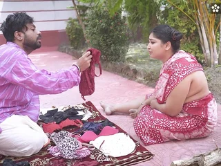 Step mother Desi Hooter-sling together with her insatiable sonnie Diya pounce on together with muddy up Hindi audio