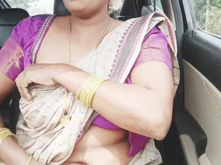 Stepmom with an increment of son-in-law have a steamy ride on camera - Part Two