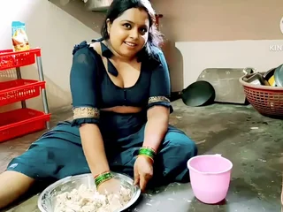 Hot Desi Indian Aunty Romped Hard in the Kitchen
