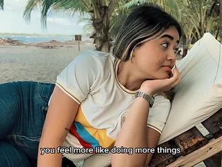 Danny Medina gets a hot surprise exotic a stunning beauty on the beach