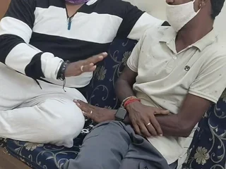 Tamil wench tricked into hooking rush at big nips pal for some rough sex plus element fucking