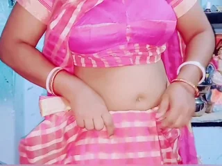 Step-mom Be torn by her sonnie in a left alone Indian doggy-style session