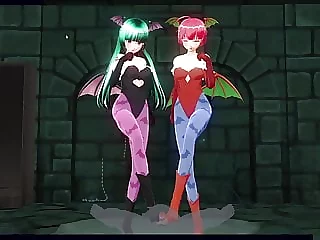 Morrigan And Lilith Take Care Of your Dick