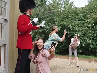 Juicy cutie gets a doggie-style orgasm from a Beefeater